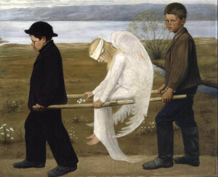 Hugo Simberg The Wounded Angel - Hugo Simberg Spain oil painting art